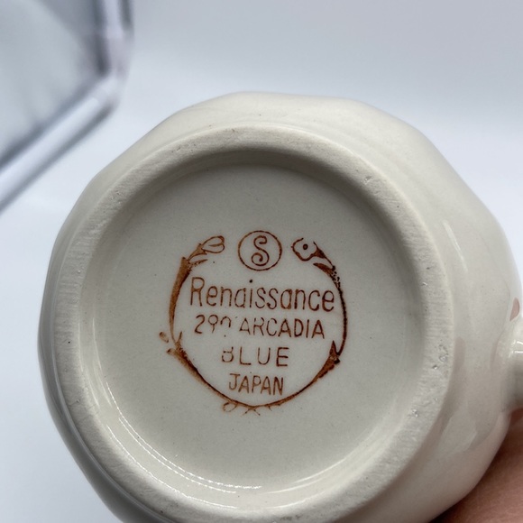 Renaissance 290 Arcadia Blue Cup and Saucer Japan Vintage - Picture 6 of 9